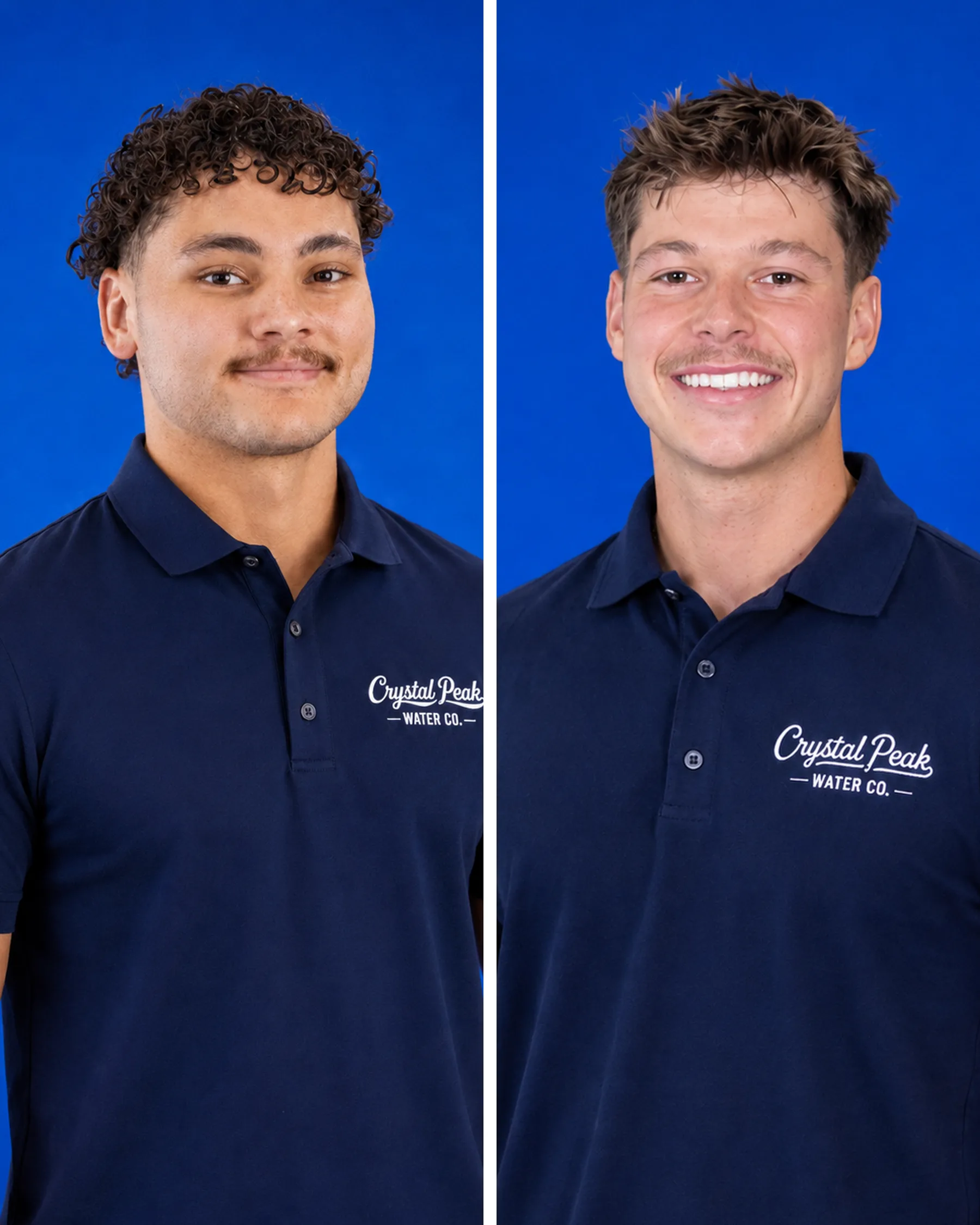 Cordell and Lucas, founders of Crystal Peak Water Co
